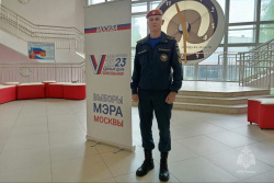 Сотрудники и курсанты Академии обеспечили пожарную безопасность в период выборов мэра Москвы